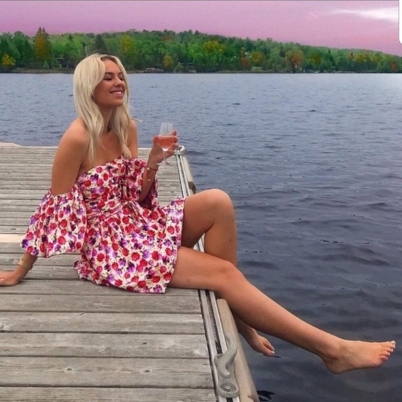 Zara floral printed dress with belt NWT - Picture 4 of 8